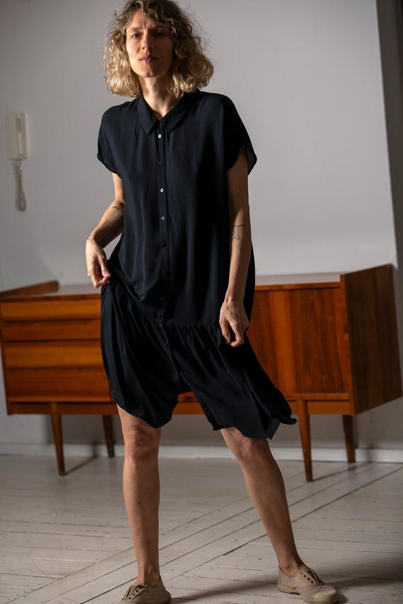 loose casual midi dress Full Size Casual Loose Fit Round Neck Midi Dress Plus Size White / L