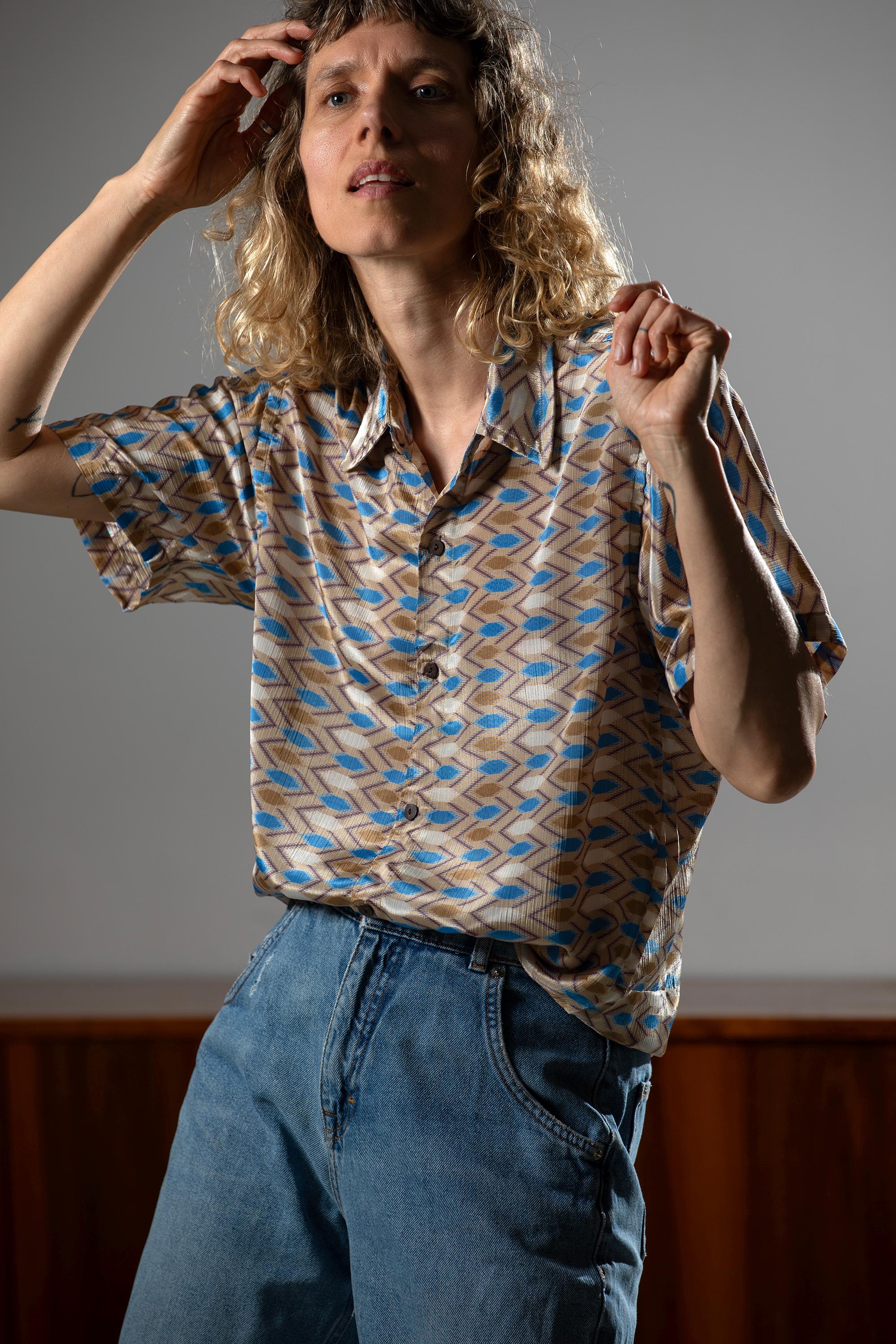 Womens vintage silk shirt - Etsy 日本