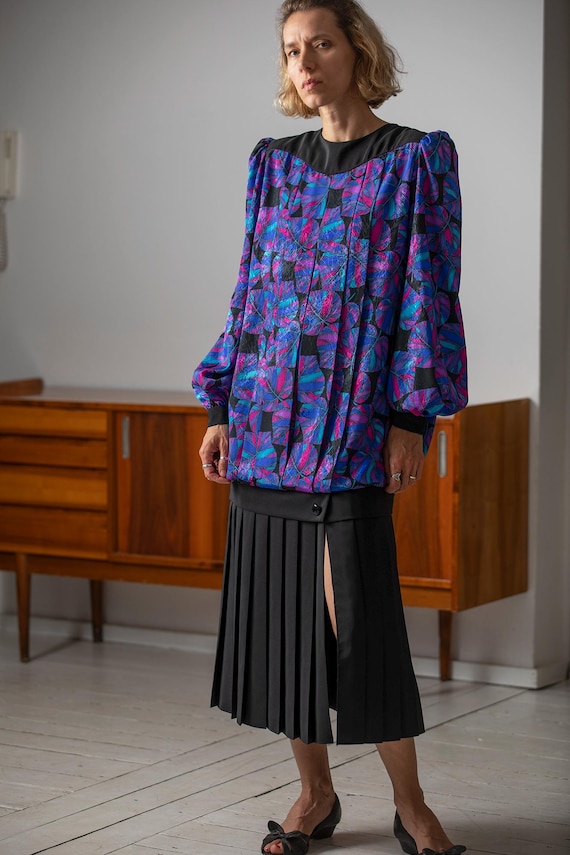 Retro Trina Lewis&Marjon Couture Dress Made in England/Casual Midi Dress/Casual Dress/Size 40-42