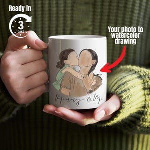 Custom Mother&#39;s Day Portrait | Mugs for mother | Personalized Mug | Unique Gift for Mom | Best mom ever | Mother&#39;s day gifts