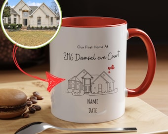 Custom Home Portrait Mug/ Closing Gift/Realtor gift/ Gift ideas/ house warming gift