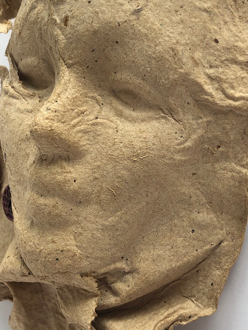 face sculpture art face handmade paper paper sculpture home decor