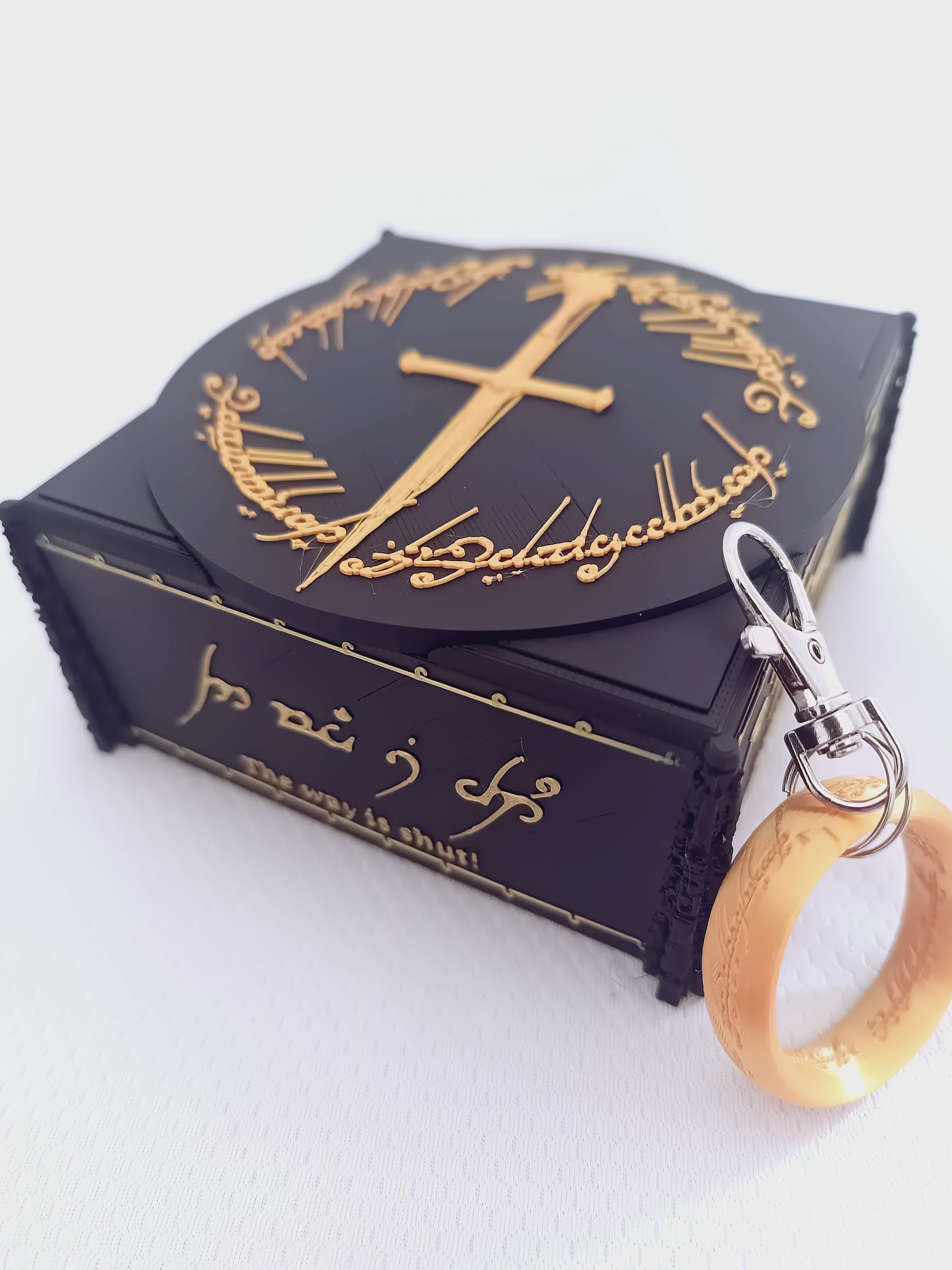 Lord of the Rings Theme Lock Box, Customizable Fantasy Treasure
