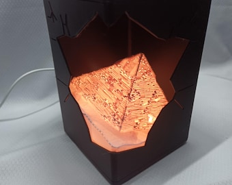 Pyramid of Giza Night Lamp, Egyptian Themed Decorative Lighting (USB Powered)