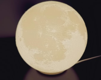 Moon Lamp | NASA Imaging, USB Night Light, Bedroom Decor