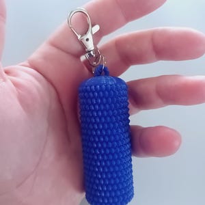 Spiky Stim Keychain Fidget Stim for Stress Relief & Focus, 3D Printed Sensory Pain Stimulator, Spiky Fidget Stim Toy Keyring for Adults