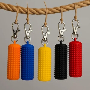 Spiky Sensory Fidget Keychain: 3D Printed Stress Relief Toy