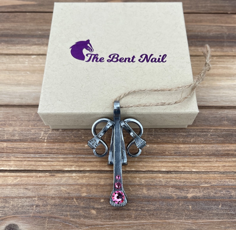 Horse Angel Ornament Made With Authentic Horseshoe Nails Etsy