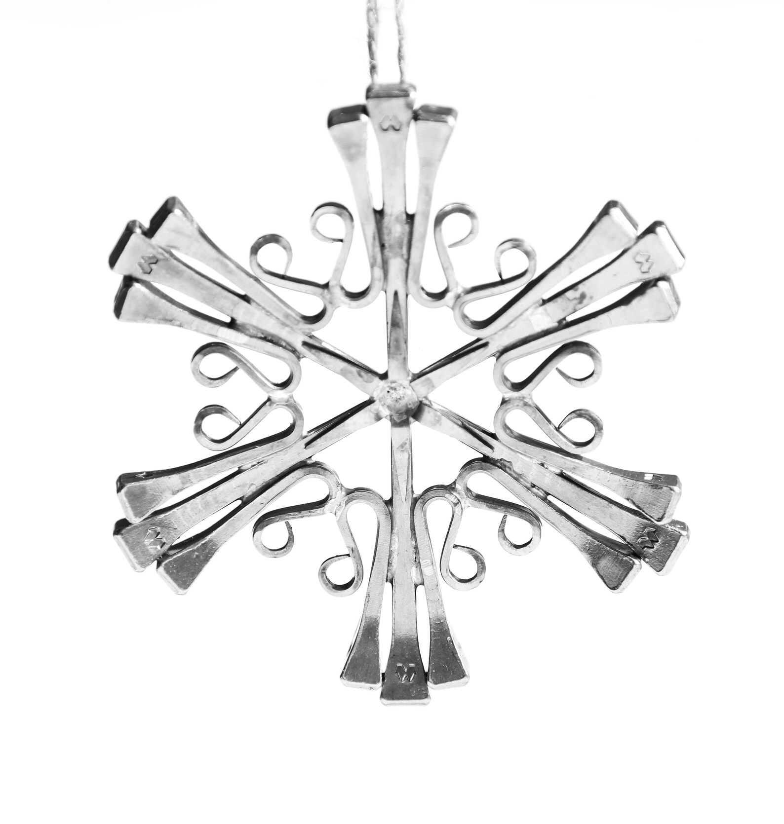 Equestrian Horseshoe Nail Snowflake Ornament Etsy