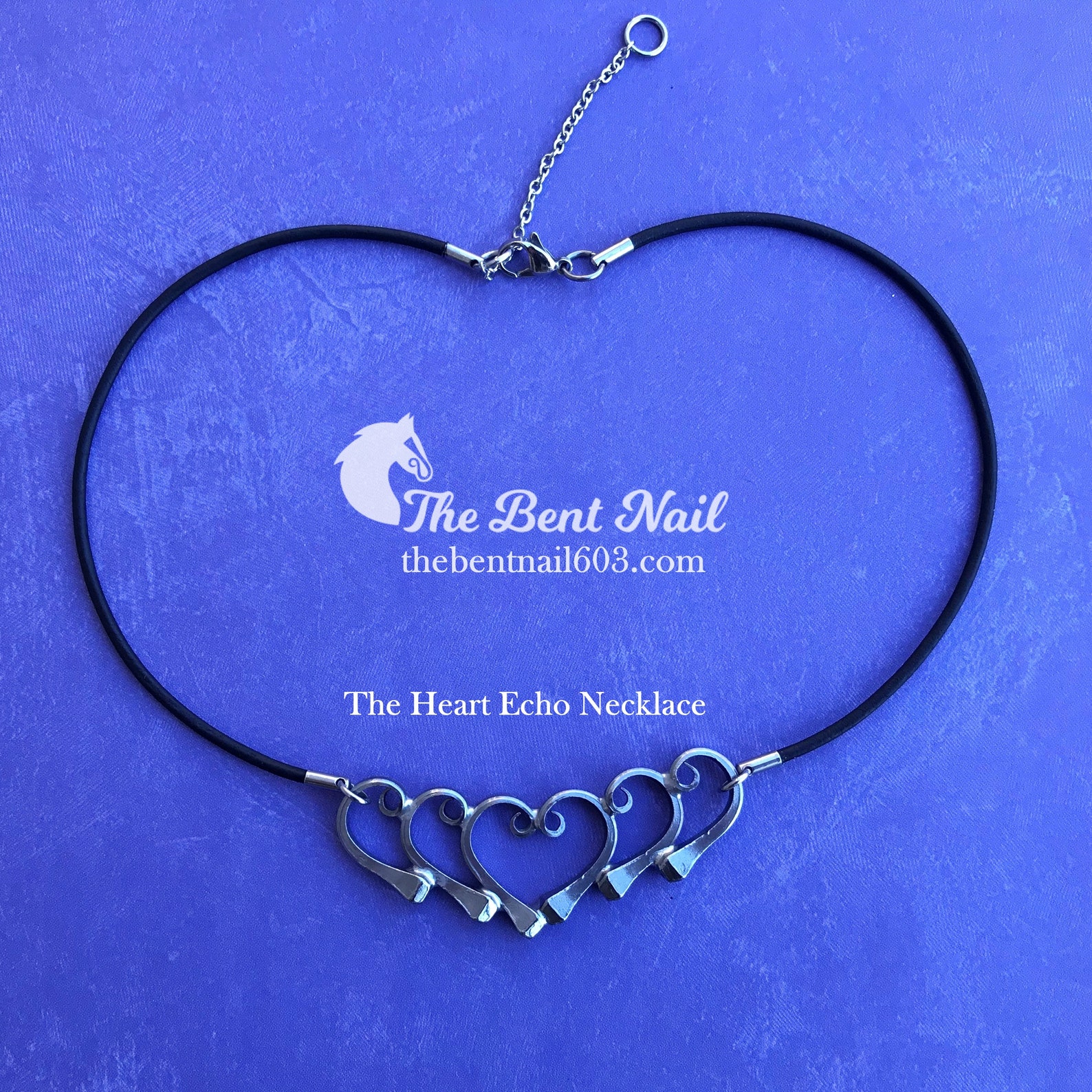 Horseshoe Nail Heart Echo Necklace Etsy