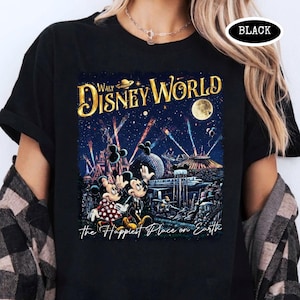 Retro Walt Disney World Shirt Magic Kingdom Epcot Hollywood Studios Animal Kingdom Tee Disney Family Vacation Shirt Disneyworld Trip T-shirt image 1