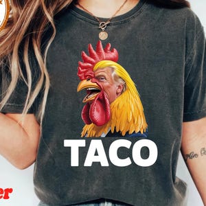 Comfort Colors® TACO Trump Shirt, Trump Always Chickens Out Tee, Anti Trump Shirt, TACO Trade War Resist Tee, Protest Shirt, Anti MAGA Shirt