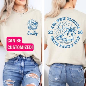 Personalized Family Beach Vacation Shirt, Family Name, Family Matching Shirts, Customized Family Trip T Shirt, Family Beach Trip