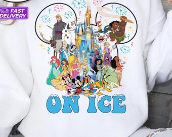 Camiseta Disney On Ice, Suéter de viaje familiar a WDW, Camiseta a juego de Disneyland, Camiseta de viaje de invierno a Disney, Sudadera Disney Mickey&Co