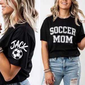 Custom Soccer Mom Shirt, Personalized Soccer Mom T Shirt, Customized Soccer Mom Gifts, Soccer Mama Tee, Soccer Mom Shirt, Soccer Shirt