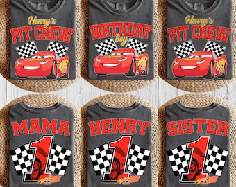 Disney Cars Birthday Custom Shirt, Lightning McQueen Birthday Boy Tee, Pixar Pit Crew Shirt, Family Birthday Trip Shirt, WDW Birthday Tee