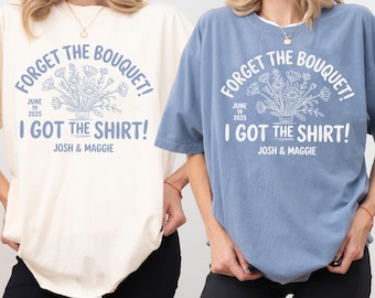 Custom Wedding Toss Shirts, Custom Wedding Shirt, Personalized Bridal Party Gift, Wedding Party Favors, Matching Group Shirts, Wedding Merch
