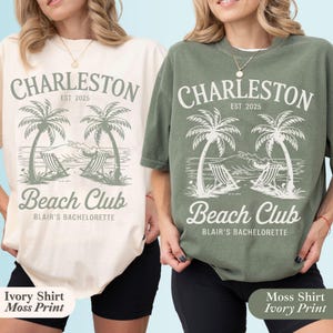 Beach Bachelorette Shirts, Beach Bachelorette Party Shirts, Charleston Bachelorette Shirts, Social Club Bach Shirts, Bridal Party Shirts