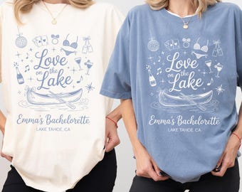 Lake Bachelorette Shirt, The Lake Club Shirt, Camping Bachelorette Party Favors, Bridesmaid Party Gift, Love on The Lake, Lake Life Shirt