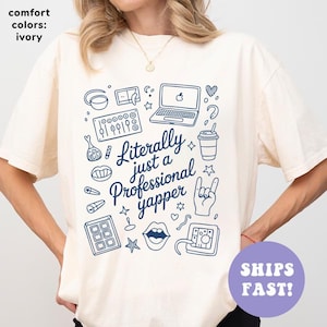 Speech Therapy Shirt Professional Yapper SLP Shirt Speech Shirt Speech Therapy Gift Speech Teacher SLP Gifts Speech Therapist Shirt Spring