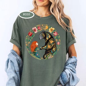 Retro Pixar Brave Floral Shirt, Disney Merida Princess And Elinor Queen Bear Tee, WDW Magic Kingdom Disneyland Family Holiday Trip Gifts image 4