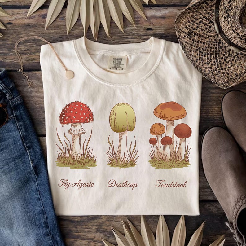 Subtle FDT Shirt, Fuck Donald, T-shirt, Anti MAGA Shirts, Political T shirt, subtle fuck trump, anti-fascist, protest shirt, Mushroom shirt, Forager Gift, anti fascism, Leftist, FDT Shirt