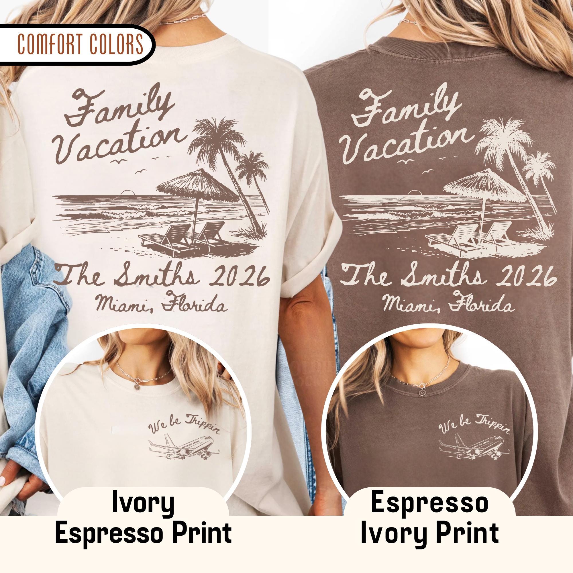 Custom Family Vacation 2026 Shirts Making Memories Together Family ...