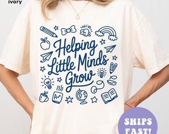 Teacher Comfort Colors Shirt New Teacher Shirt Cute New Teacher Gift Kindergarten Teacher Team Tshirt Preschool Teacher Shirt Teacher Tee