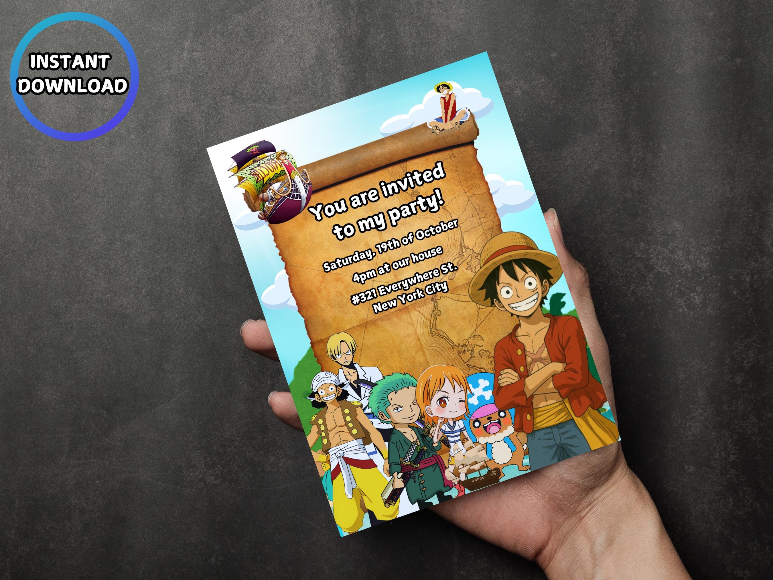 One piece bday greeting card - Etsy 日本