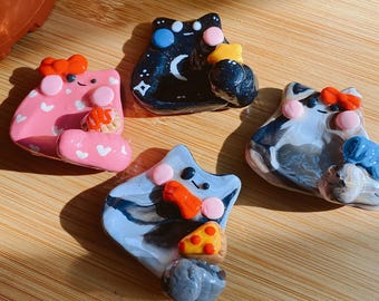 Tiny Hamster Miniature Sculpture - Hand Painted Clay Tiny Hamster Miniature Sculpture - Hand Painted Clay