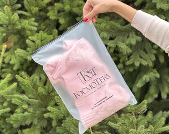 Bolsas con cremallera mate con logotipo personalizado: embalaje de ropa para pequeñas empresas