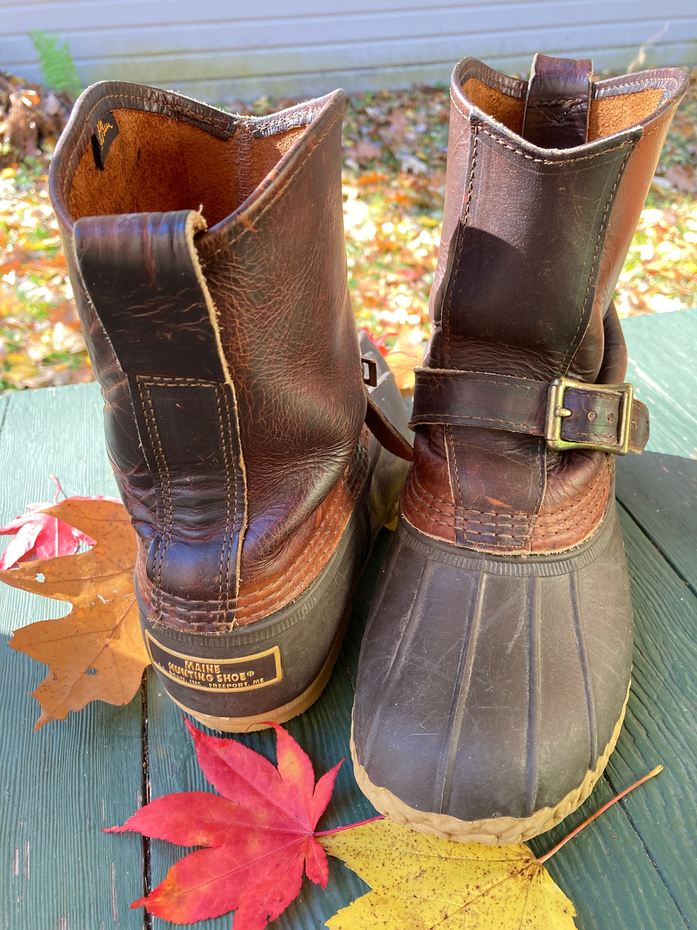Leather Duck Boots - Etsy