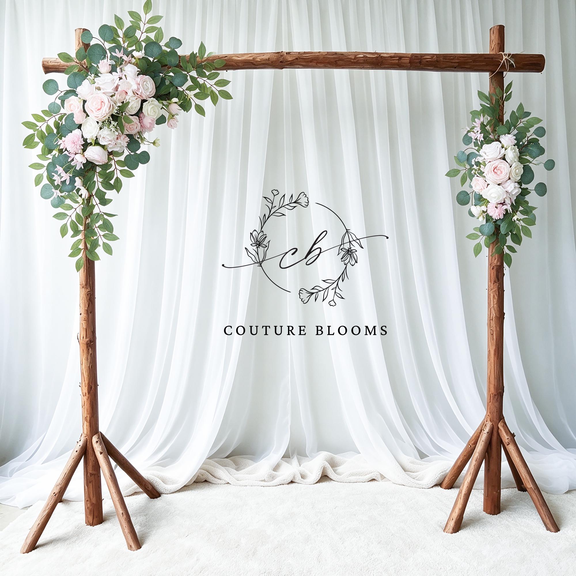 Faux Light Pink Rose Arch