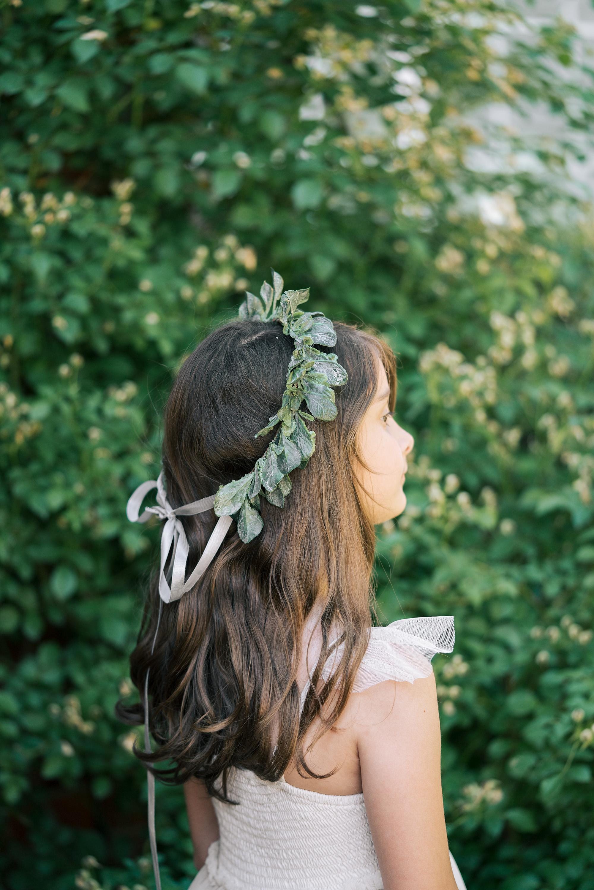 Boho Knotted Green Headband with Flower Embroidery Mesh for Women Girls My amazing crochet testers for the Flower Power Headband  main image 3