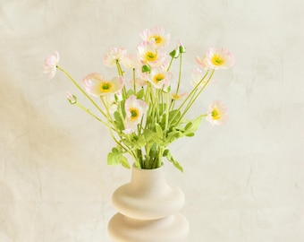 23.6'' Light Lilac Faux Poppy Flower - Silk Poppy Flower Stem for Vase, DIY Floral Arrangement, Wedding Centerpiece, Home Decor,Gift For Her