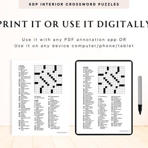 500+ korsord för vuxna, KDP-inredning, utskrivbart aktivitetsspel med lösning, klart att skrivas ut, gratis Sudoku-pussel bild 7