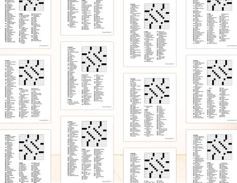 crossword puzzle