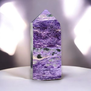 High Quality Charoite Tower - Large - AAA Charoite - Collector Crystal Tower
