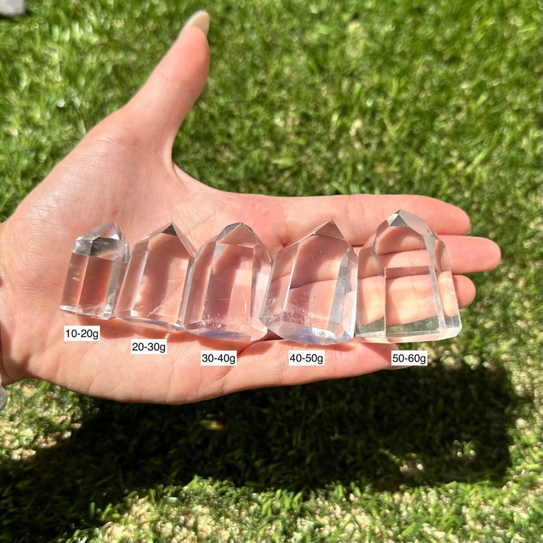 Mini Q Quartz Mini Clear Quartz Tower - Tiny Quartz Tower, Quartz Point, Energy ...