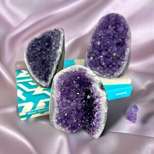 Brazilian Amethyst Cut Base - Amethyst Crystal, Amethyst Geode, Crown Chakra, Healing Crystal, Crystal Decor, Home Decor