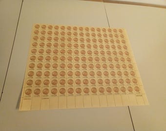 1978 US Stamps "Indian Head" Full Sheet, mint, VF, NH. 150 stamps per sheet.