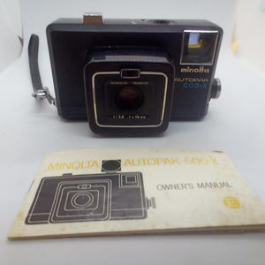 Minolta Autopax 600-X camera with Instruction Book