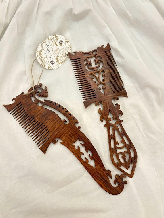Vintage Amazonian Amazon Indian Shuar Huaorani Karaja Hair Comb Brush Woven Wood Amazon Amazonian Indian Shuar Huaorani Karaja Hair Comb  main image 4