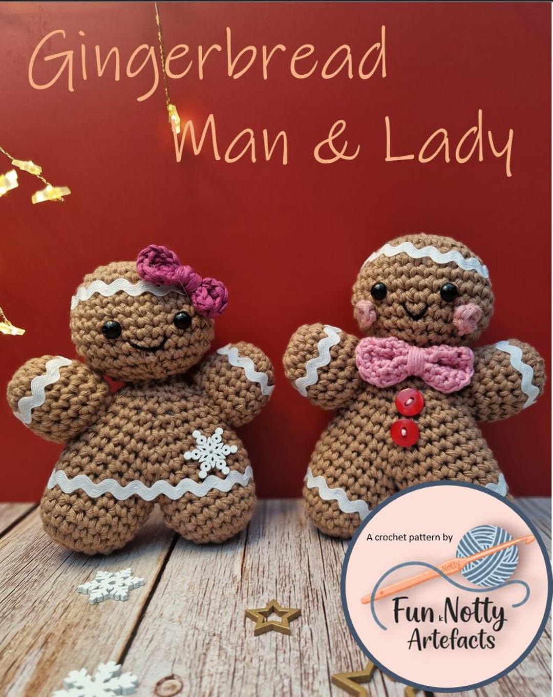 Gingerbread Lady Pattern Gingerbread Man & Lady Crochet Pattern, Beginner Friendly, US Terms - Etsy