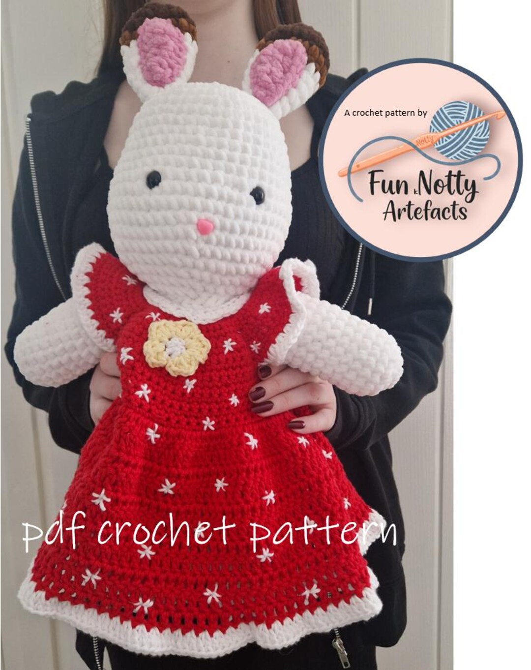 Crochet White Rabbit Pattern: Freya Chocolate Bunny Inspired (PDF ...