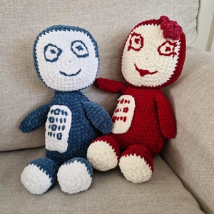 Wzór pluszowego robota: Robbie i Botsy