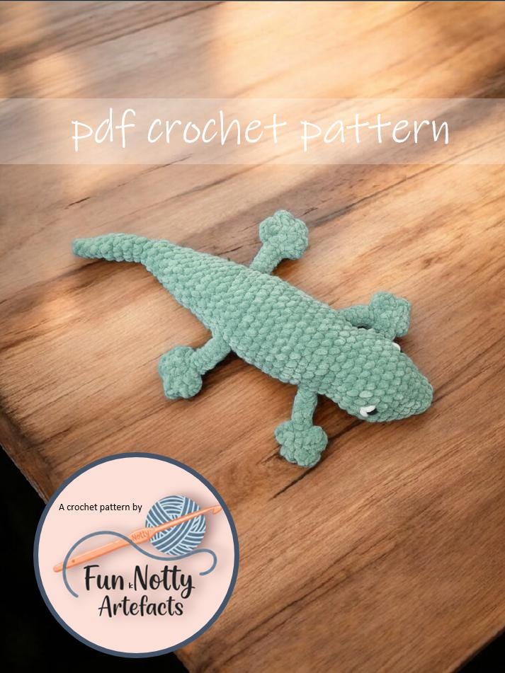 39 Lizard Crochet Patterns for Amigurumi Fans, Gifts, and Quirky Handmade Decor 9 Crochet Gecko Pattern: Gregory the Plush Lizard (
