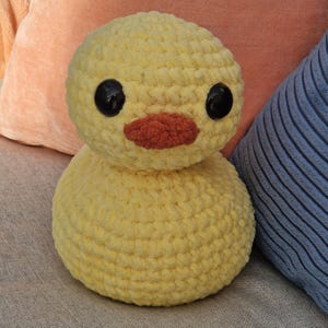 Dr Quack Duck Doorstop Crochet Pattern | Uni Essentials, Weighted Amigurumi (PDF Download)