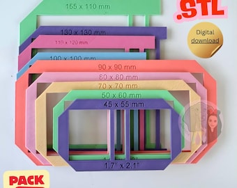 3D STL製本テンプレートバンドル｜ノートカバー治具（デジタルダウンロード）