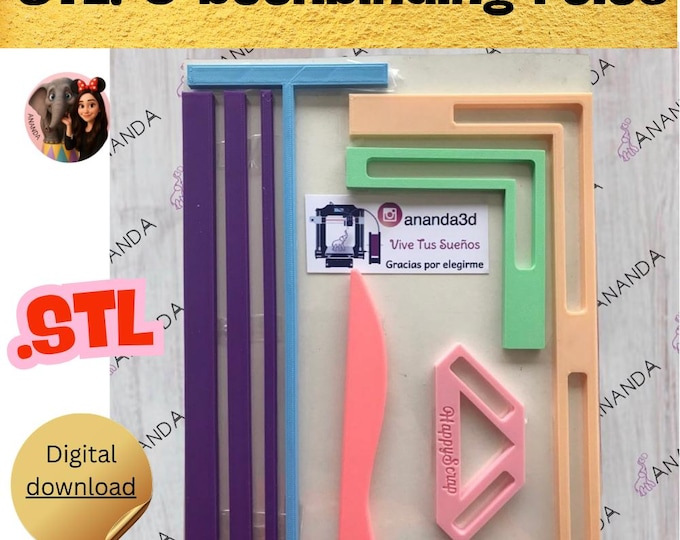 Bookbinding Ruler Templates: STL & DXF Files for 3D Printing - Etsy